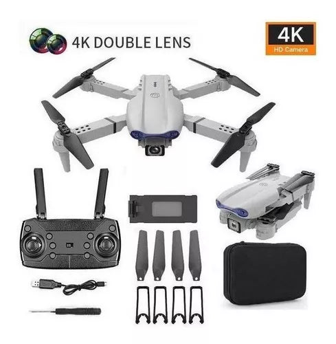Yixoo WRJ-S96 Mini Professional Drone Gray 4K Dual Camera 360 Degree R ...