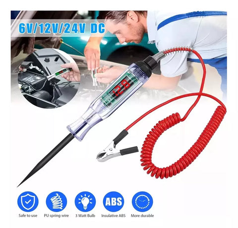 Yixoo Digital polarity pen with voltmeter 6v 12v 24v