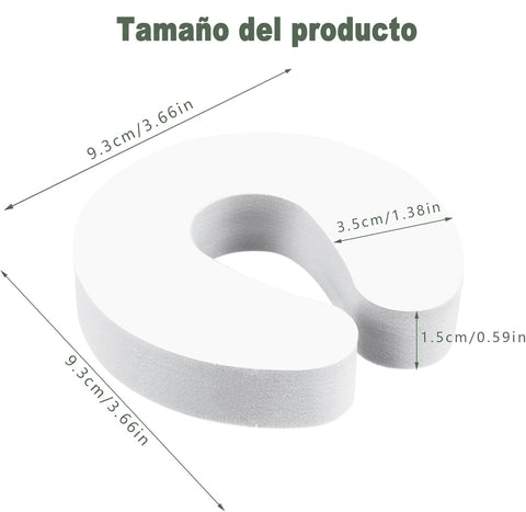Yixoo 6pz Protector de pellizco para puertas Puertas a prueba de bebés Espuma extra suave, Diseño elegante, Seguridad para niños, Protectores de dedos de seguridad para bebés