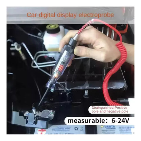 Yixoo Digital polarity pen with voltmeter 6v 12v 24v