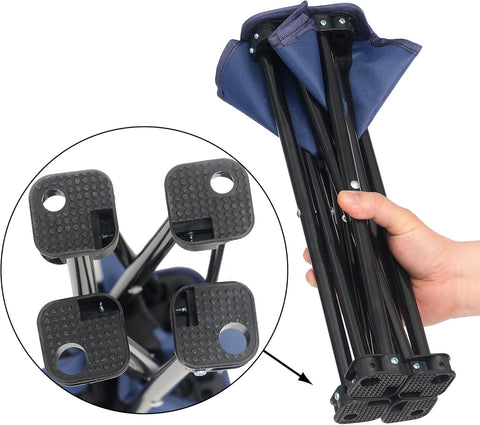 Yixoo Portable Folding Camping Stool Outdoor Camping Lightweight Small Chair for Fishing Hiking Gardening and Beach with Carry Bag