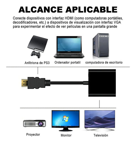 Yixoo 1080p hdmi-vga adapter 3.5mm audio cable