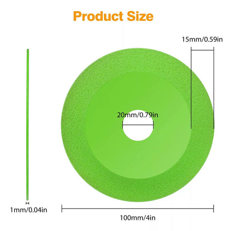 Yixoo 6-Piece Superfine Diamond Blade Glass Cutting Disc