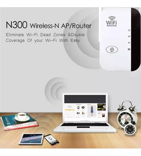 Yixoo Wifi Repeater Amplifier Signal 300 Mbps 2.4g White Color