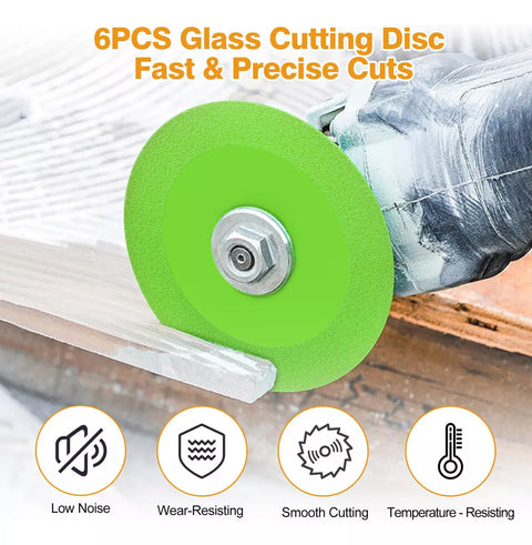 Yixoo 6-Piece Superfine Diamond Blade Glass Cutting Disc