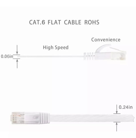 Yixoo 20 Mts Red Cable Category Cat6 Utp Rj45 Ethernet Internet