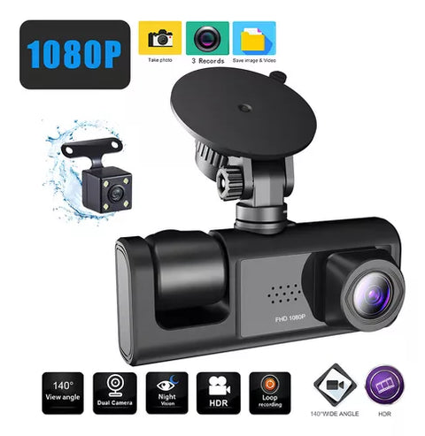 Yixoo 2-channel front and rear panel camera with bracket