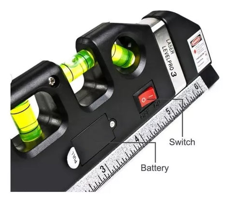 Yixoo Black Tape Measure LV PRO25 Ruler Horizontal Laser Level Level Pro 3 Modes