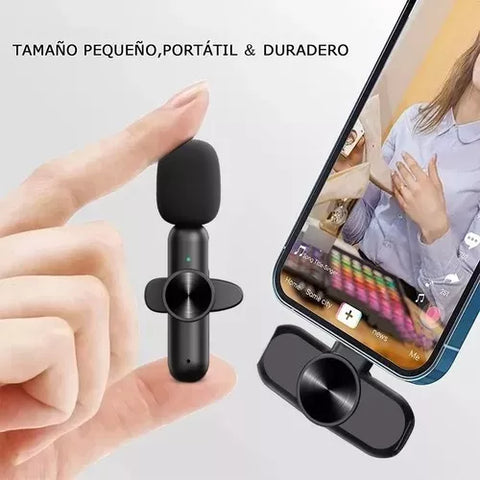 Yixoo DSH-01 Wireless Lavalier Microphone for iPhone, iPad, and Android - Black