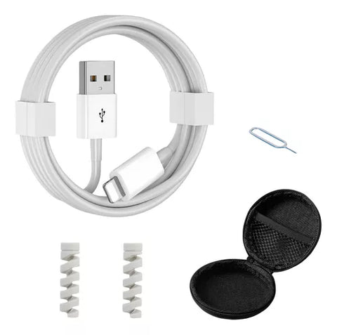 Yixoo 2m Cable For iPhone 5 6 7 8 X 12 13 14 iPad Fast Charging Set