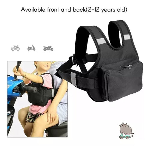 Yixoo Motorcycle Seat Belt for Children. Black