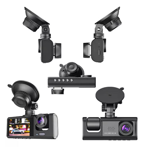 Yixoo 2-channel front and rear panel camera with bracket