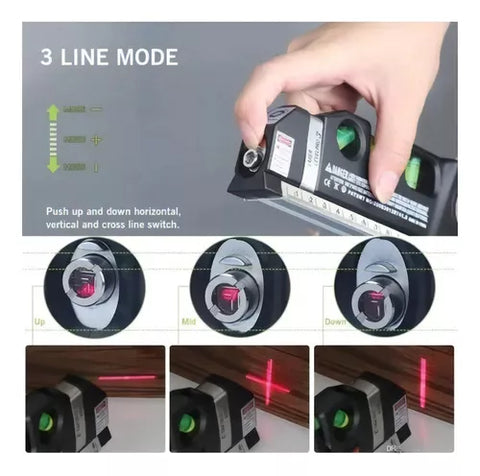 Yixoo Black Tape Measure LV PRO25 Ruler Horizontal Laser Level Level Pro 3 Modes