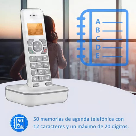 Yixoo D1102b Cordless Phone 127V - White