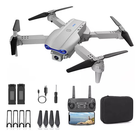 Yixoo WRJ-S96 Mini Professional Drone Gray 4K Dual Camera 360 Degree Rotation Supports Photos and Videos