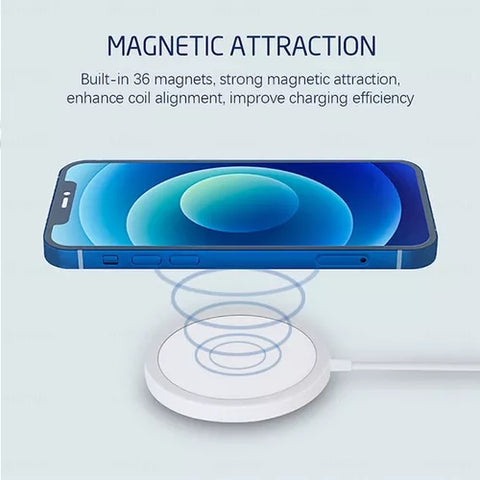 Yixoo Magnetic Wireless Charger for iPhone 16 15 15W Apple Fast Mag-Safe Charger With USB C Fast Charging Block Adapter for iPhone 16/16 Pro/Pro Max/15/14/13/12/Plus/Pro/Pro Max AirPods 3/2/Pro 2