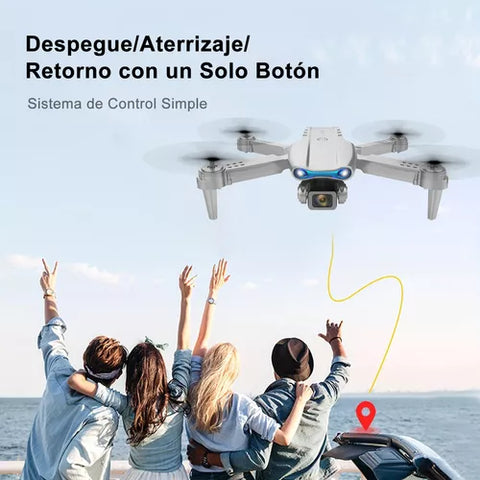 Yixoo WRJ-S96 Mini Professional Drone Gray 4K Dual Camera 360 Degree Rotation Supports Photos and Videos