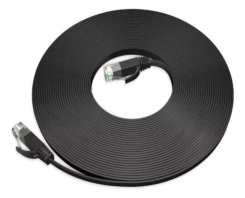 Yixoo Flat Ethernet Cable Network Lan 30m Reinforced Cat6 Internet Console RJ-45 Cable Utp Double Outer Jacket