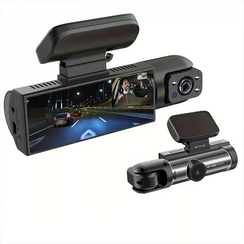 Yixoo 1080p Front and Interior Dashboard Camera for Cars