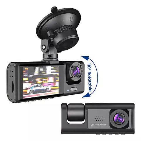 Yixoo 2-channel front and rear panel camera with bracket