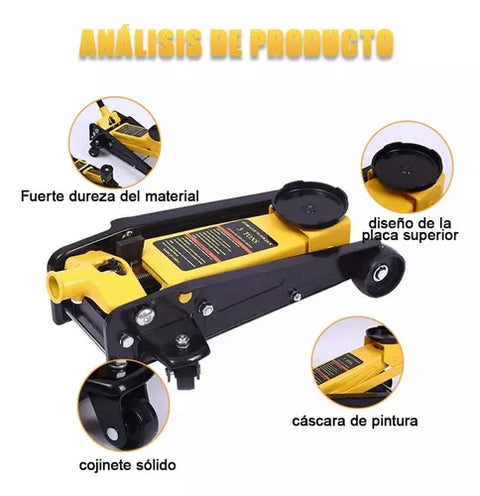 Yixoo hydraulic jack for vehicles 3T floor format hydraulic jack