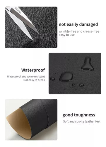 Yixoo Self-adhesive patch for vinyl and leather repair in black
