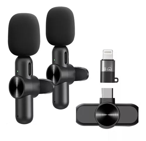 Yixoo DSH-01 Wireless Lavalier Microphone for iPhone, iPad, and Android - Black