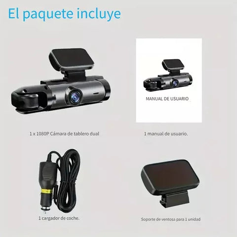 Yixoo 1080p Front and Interior Dashboard Camera for Cars