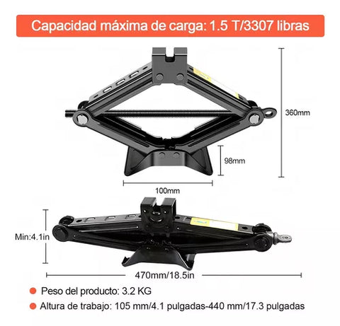 Yixoo MX1-19 scissor-shaped hydraulic vehicle jack