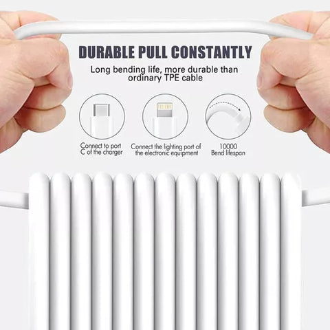 Yixoo Charger Compatible with iPhone 12 13 14 20w Fast Charging White