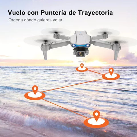 Yixoo WRJ-S96 Mini Professional Drone Gray 4K Dual Camera 360 Degree Rotation Supports Photos and Videos