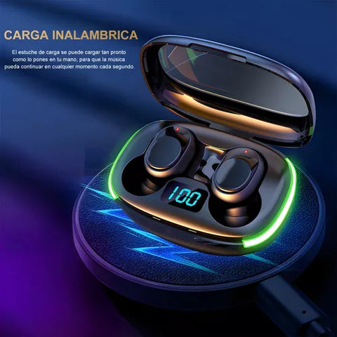Yixoo Wireless Bluetooth Headphones with Wireless Charging Function BT3-0066 Black Avedistante