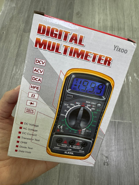 Yixoo Professional Digital Multimeter Xl830l Hand Current Meter