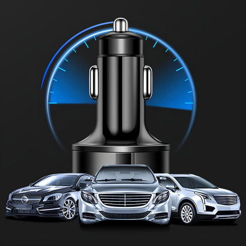 Yixoo 62W Car Charger with 6 Ports (4 USB & 2 PD USB-C), Fast Charging Cigarette Lighter Adapter for Phones, Tablets, and More