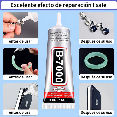Yixoo 2 Pzas B7000 Adhesivo Touch Celular Multiusos 110ml