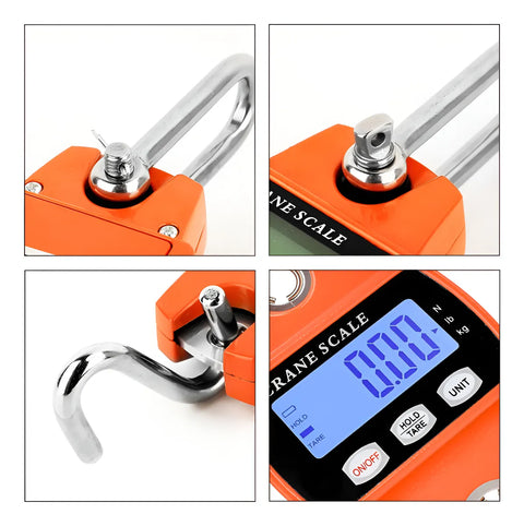 Yixoo Báscula industrial digital colgante Genérica Digital crane scales 300kg naranja x 1 cm