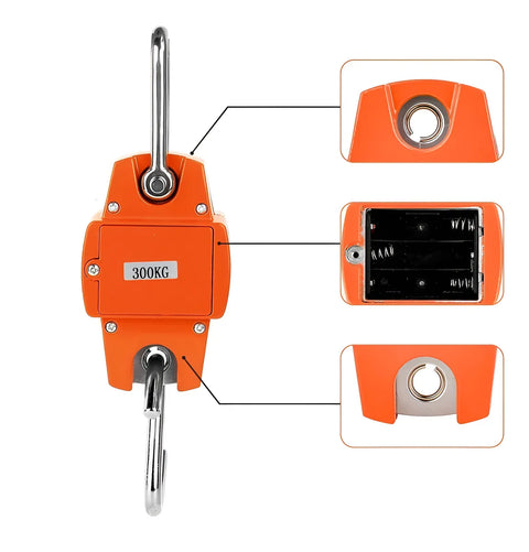 Yixoo Báscula industrial digital colgante Genérica Digital crane scales 300kg naranja x 1 cm