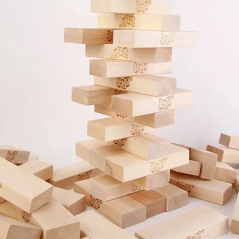 Yixoo Classic Wooden Block Jenga Game