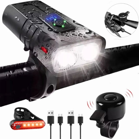 Yixoo Rechargeable Bicycle Emergency Headlight