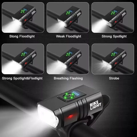 Yixoo Rechargeable Bicycle Emergency Headlight