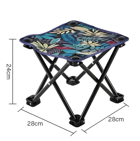 Yixoo Portable Folding Camping Stool Outdoor Camping Lightweight Small Chair for Fishing Hiking Gardening and Beach with Carry Bag