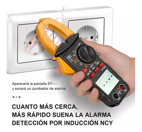 Yixoo Digital Clamp Meter, Aneng Digital Multimeter St180 Yellow Color