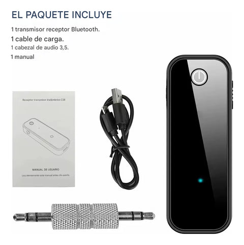 Yixoo Bluetooth 5.0 Hands-Free Car Auxiliary Audio Receiver and Transmitter