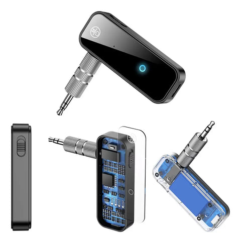 Yixoo Bluetooth 5.0 Hands-Free Car Auxiliary Audio Receiver and Transmitter