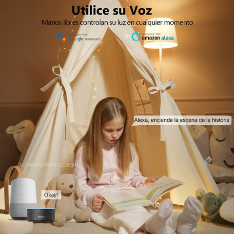 Yixoo 4 Intelligent RGBCW E27 9W 2.4G WiFi Multicolor LED Bulbs Compatible with Alexa, Google, and Siri