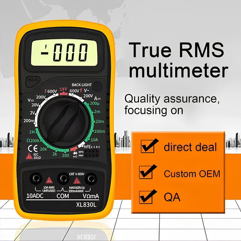 Yixoo Professional Digital Multimeter Xl830l Hand Current Meter