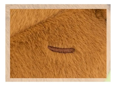 Yixoo 35 cm brown capybara plush toy, suitable for babies, a toy and a gift