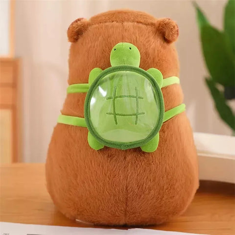 Yixoo 35 cm brown capybara plush toy, suitable for babies, a toy and a gift