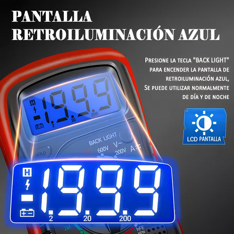 Yixoo Professional Digital Multimeter Xl830l Hand Current Meter