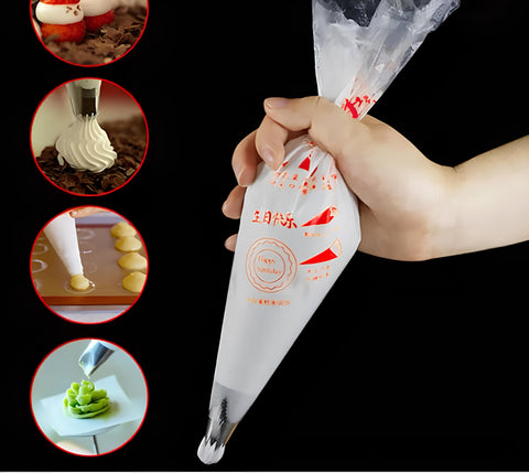 Yixoo 100 Disposable Pastry Bags 29cm X 16cm New